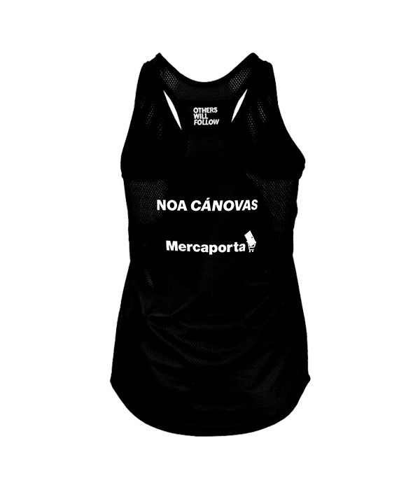 Camiseta Tirantes Oxdog Tiebreak Women Negro 2024 Noa Cánovas