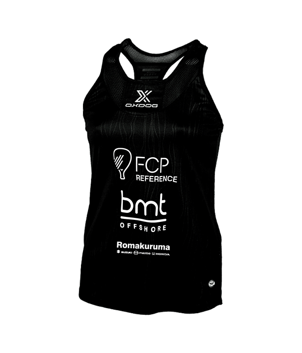 Camiseta Tirantes Oxdog Tiebreak Women Negro 2024 Noa Cánovas