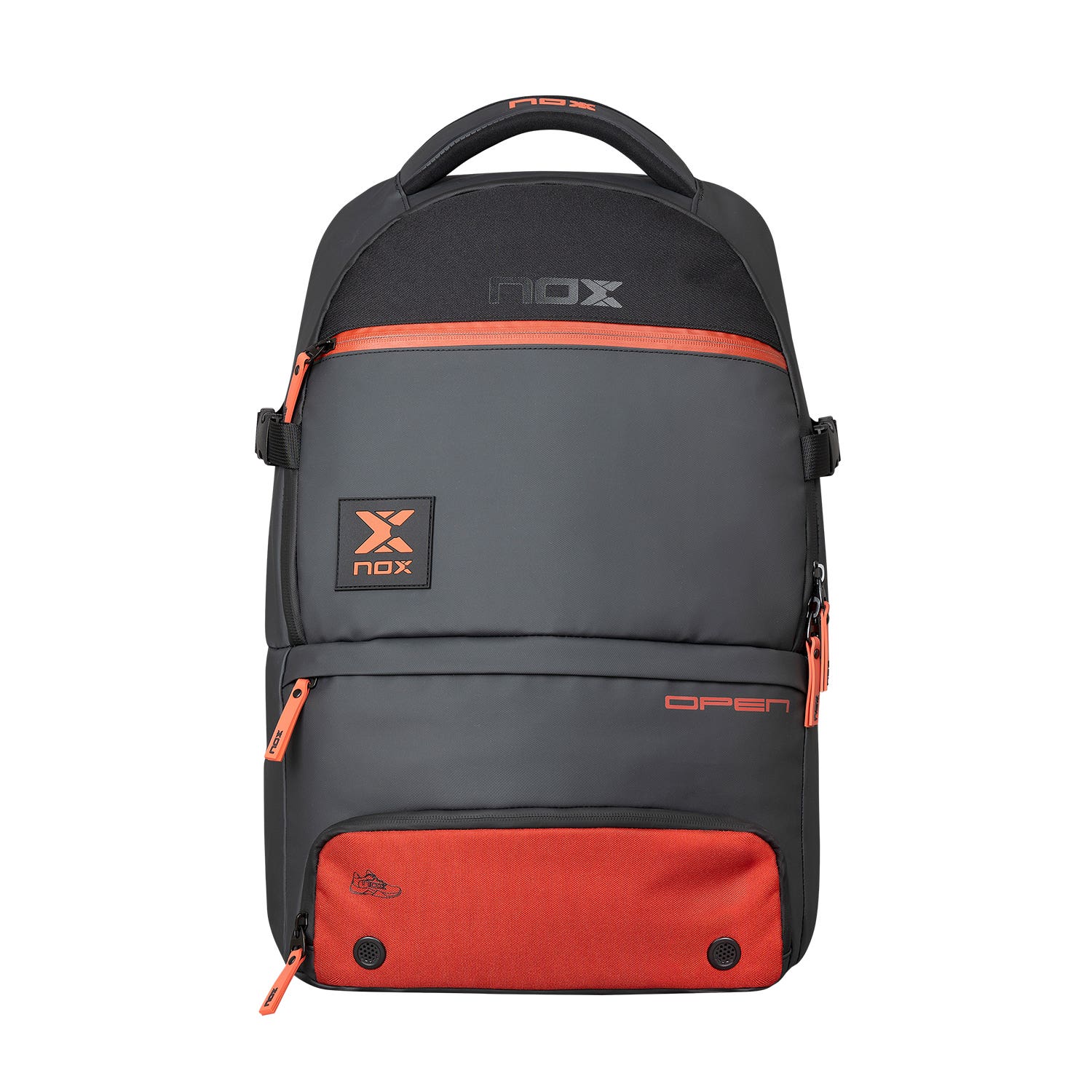 MOCHILA NOX LUXURY OPEN SERIES NEGRO ROJO