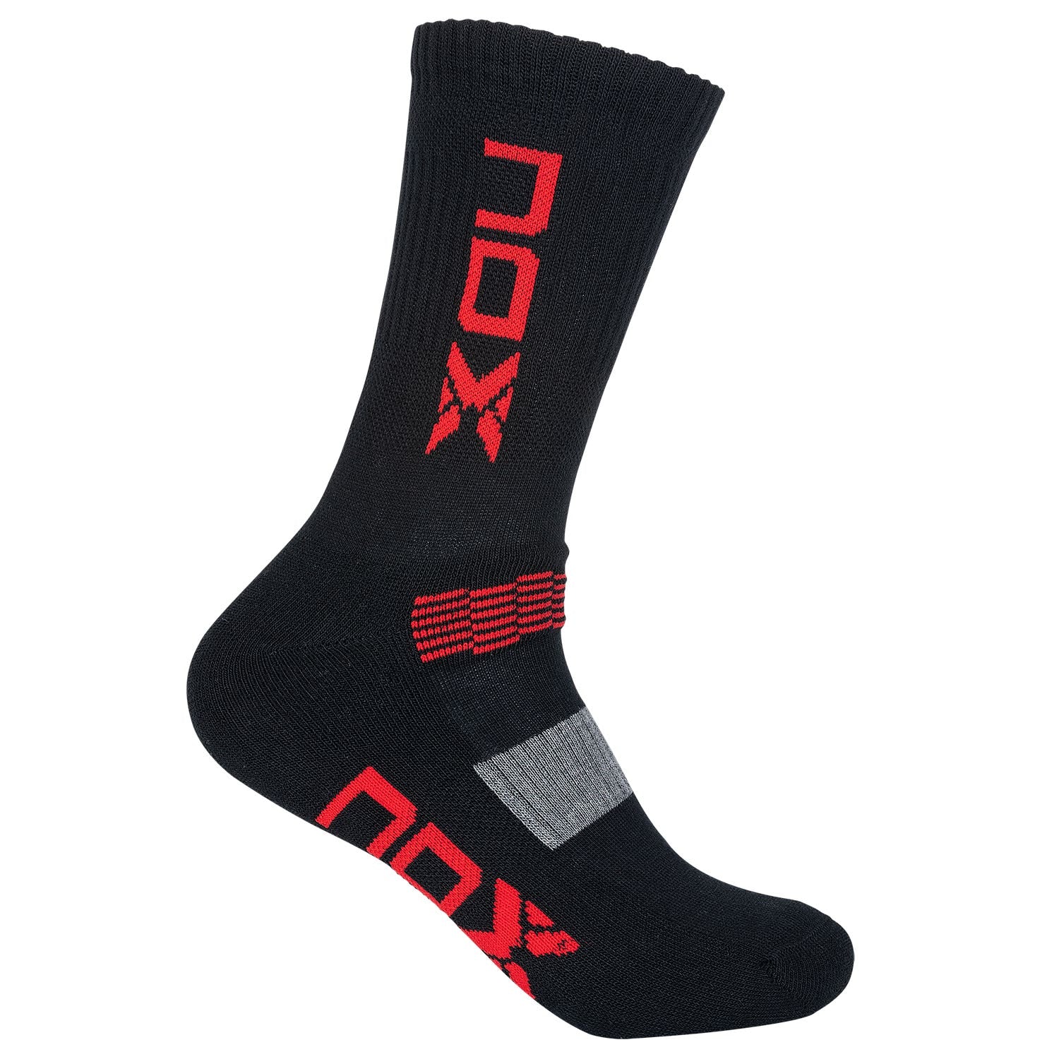 CALCETINES NOX MC NEGRO/ROJO