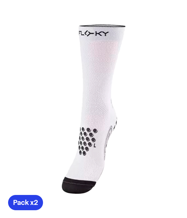 Calcetín de Compresión Floky S-Mash 3D Blanco 2025