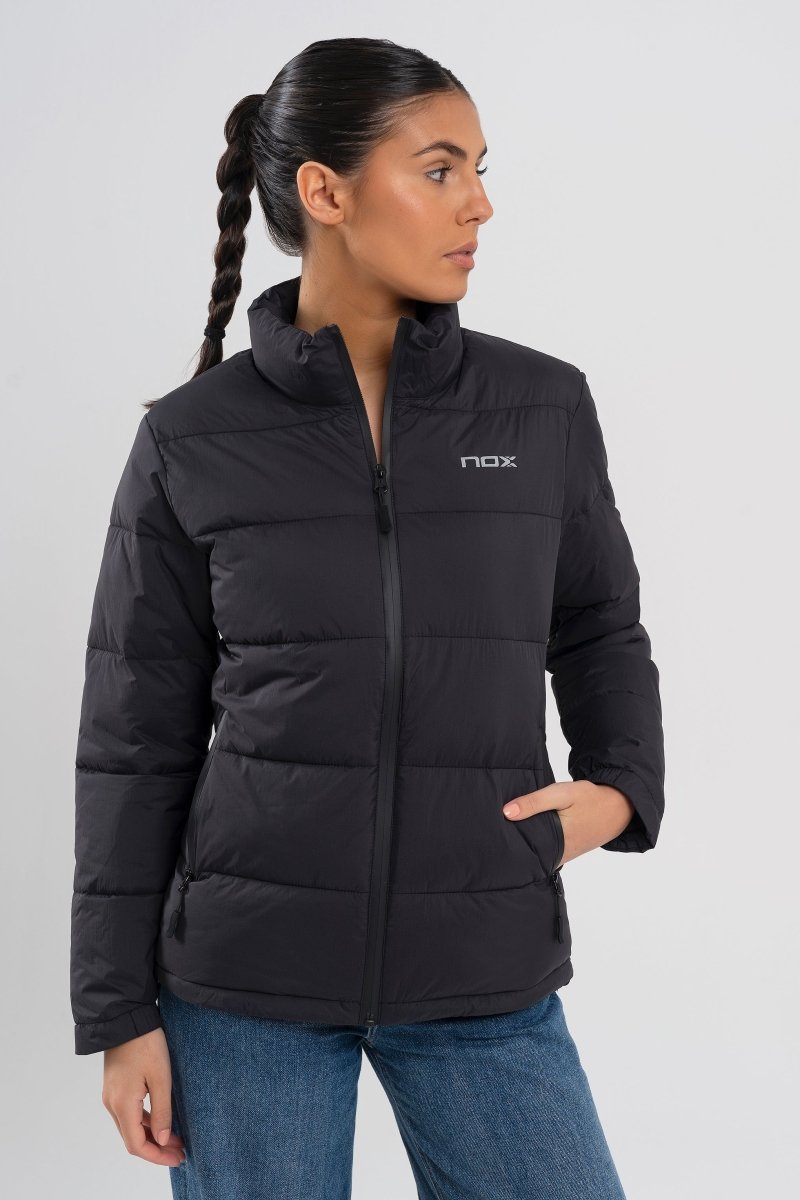 Chaqueta acolchada mujer TEAM negro - NOXchaqueta deportivachaqueta deportiva