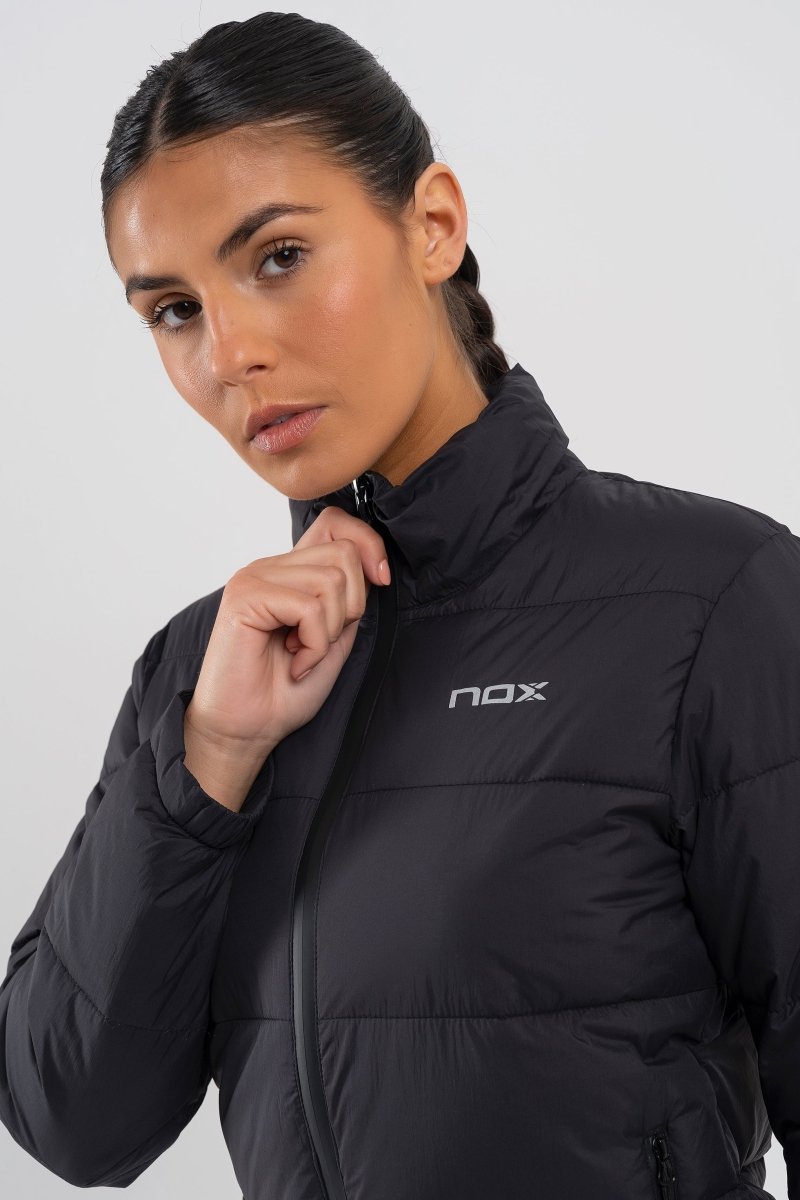Chaqueta acolchada mujer TEAM negro - NOXchaqueta deportivachaqueta deportiva