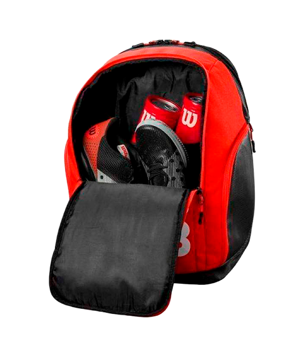 Mochila Wilson Tour Padel Negro/Rojo