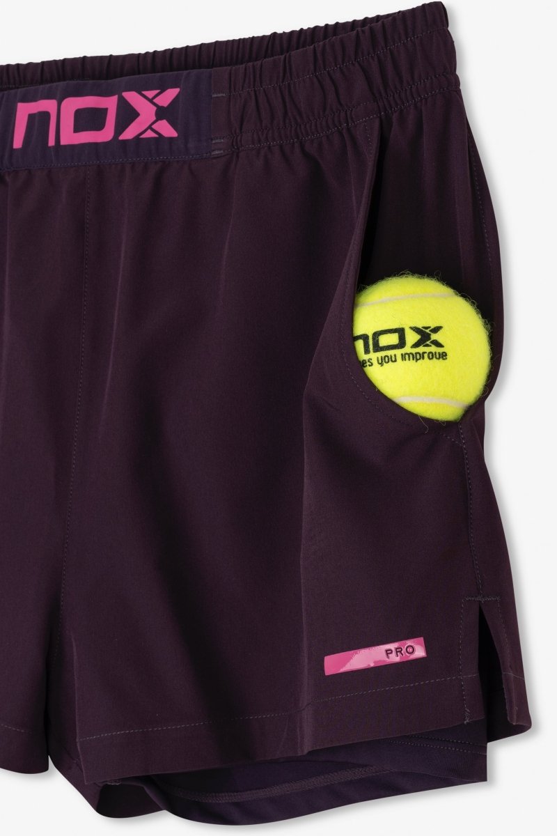 Short Deportivo Mujer PRO Deep Purple - NOXfw25Shorts