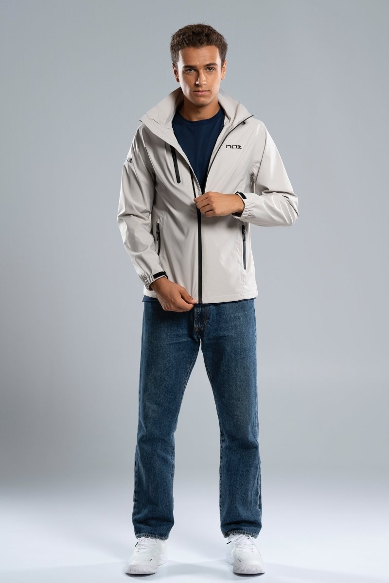 SOFTSHELL HOMBRE TEAM PALE GREY - NOXSoftshells