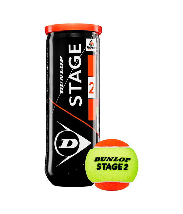Bote de Pelotas Dunlop Stage 2 Amarillo/Naranja Tenis
